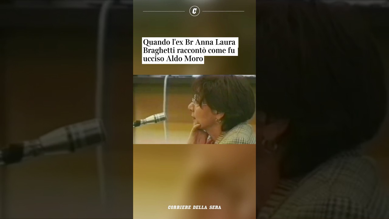 Quando l'ex Br Anna Laura Braghetti raccont&ograve; come fu ucciso Aldo Moro #shorts #news