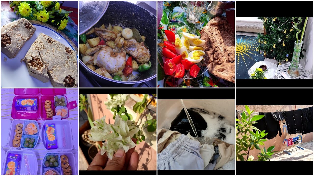 روتين يوم الاحد بدايت يوم مدارس 📚👔 طبخ 🍲تنضيف🧽🧹اطيب حلاوة راشي🧈