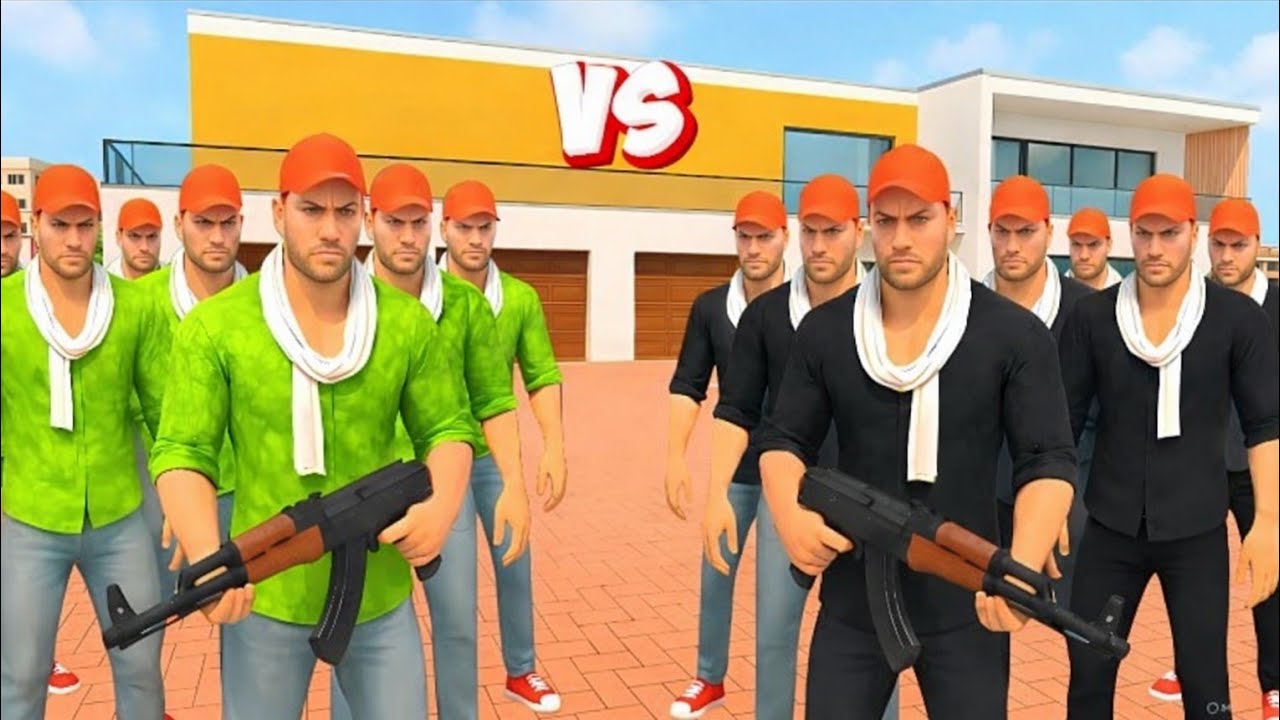 Franklin Green Gang Vs Black Gang 🤯💥 Indian Theft Aura Simulator 😈💥