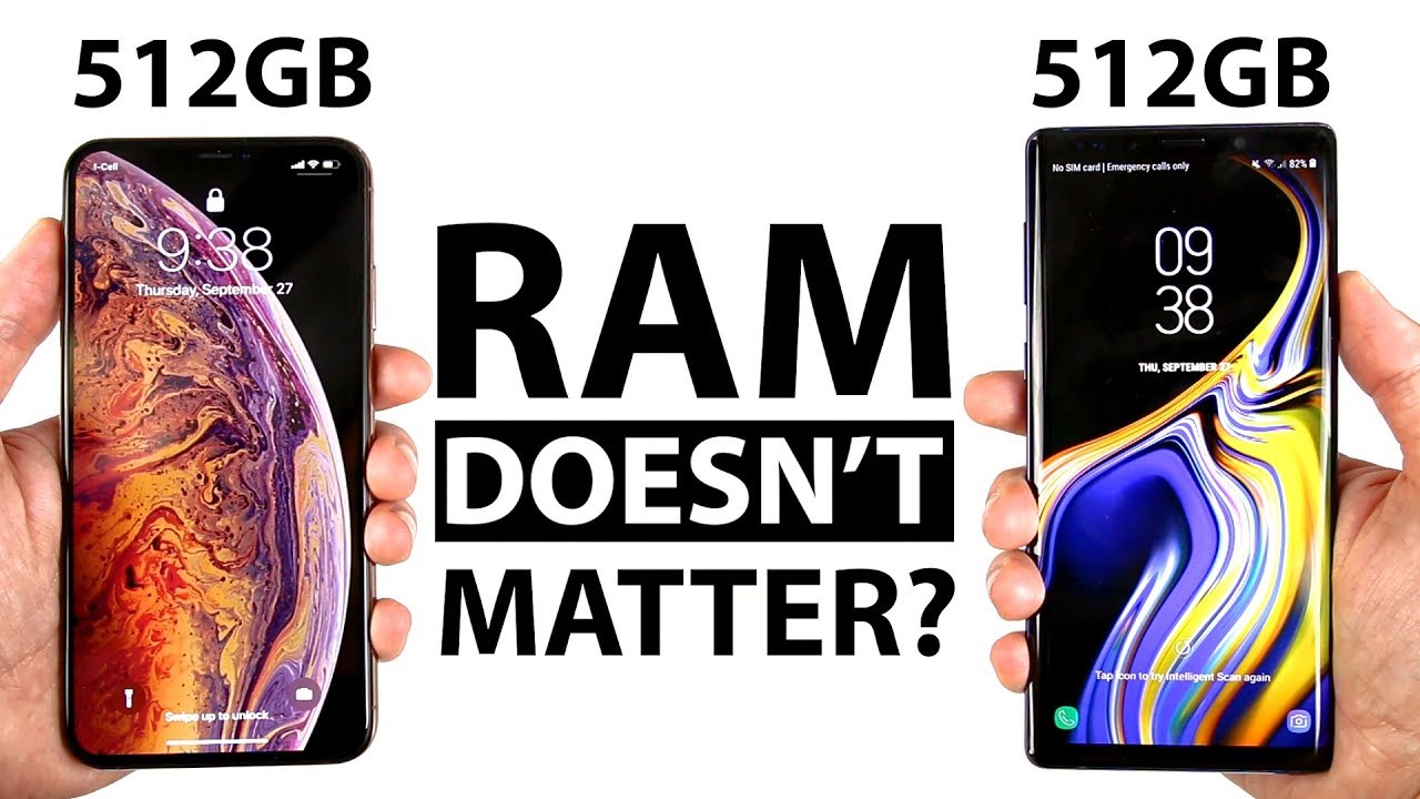 iPhone Xs Max 512GB vs Note 9 512GB Speed Test