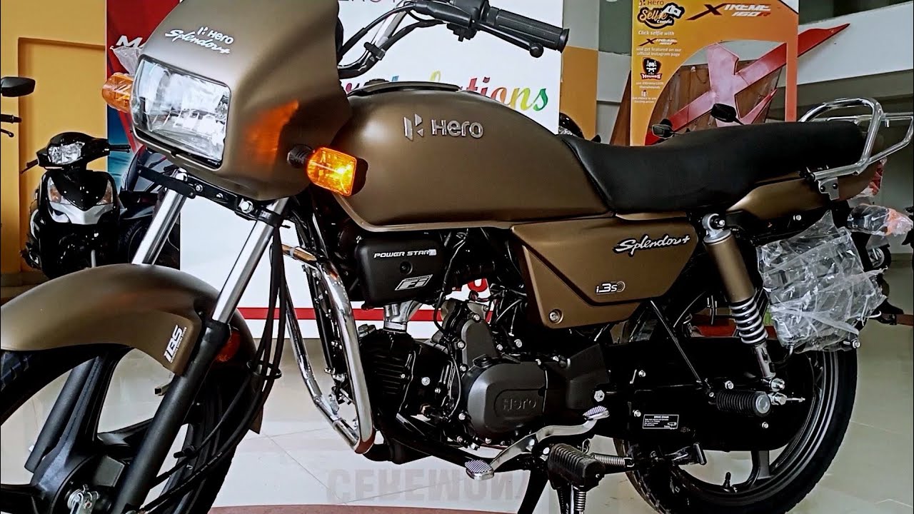 New Hero- Splendor Plus BS6 Launched👍On Road Price✅Splendor+ Matte Golden | Splendor gadi dikhao