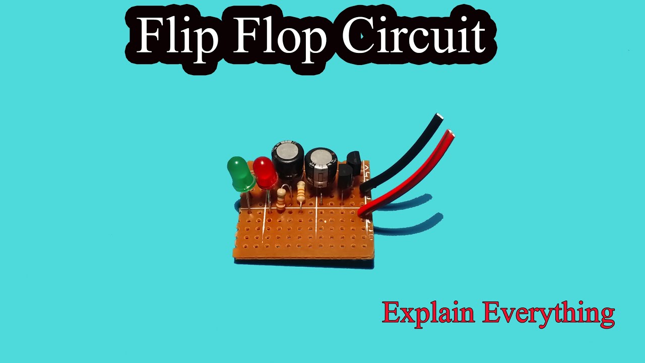 FLIP FLOP LED Flasher Circuit Using Transistor