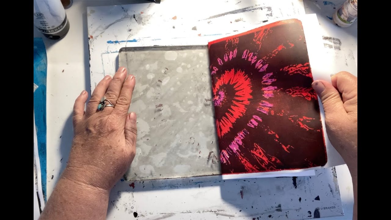 Tie Dye on Your Gel Plate: A Groovy Creative Technique