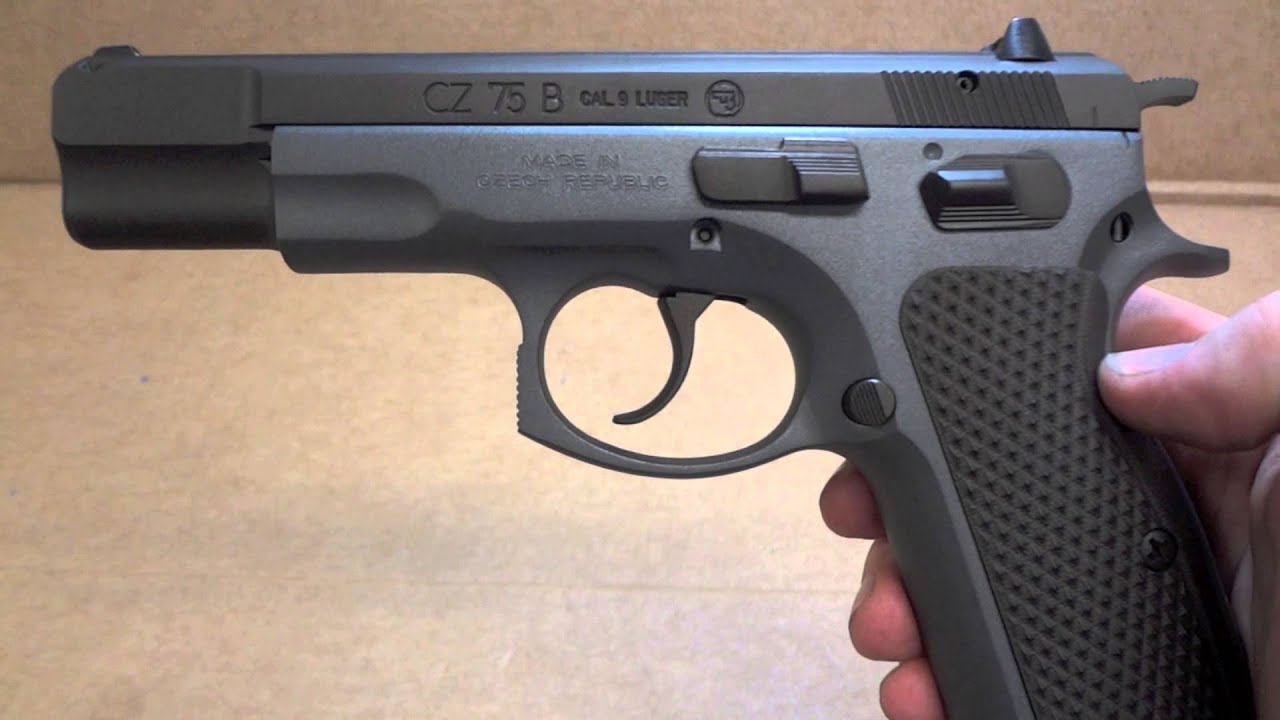 CZ 75b 9mm with Custom Tungsten Blue & Midnight Bronze Cerakote