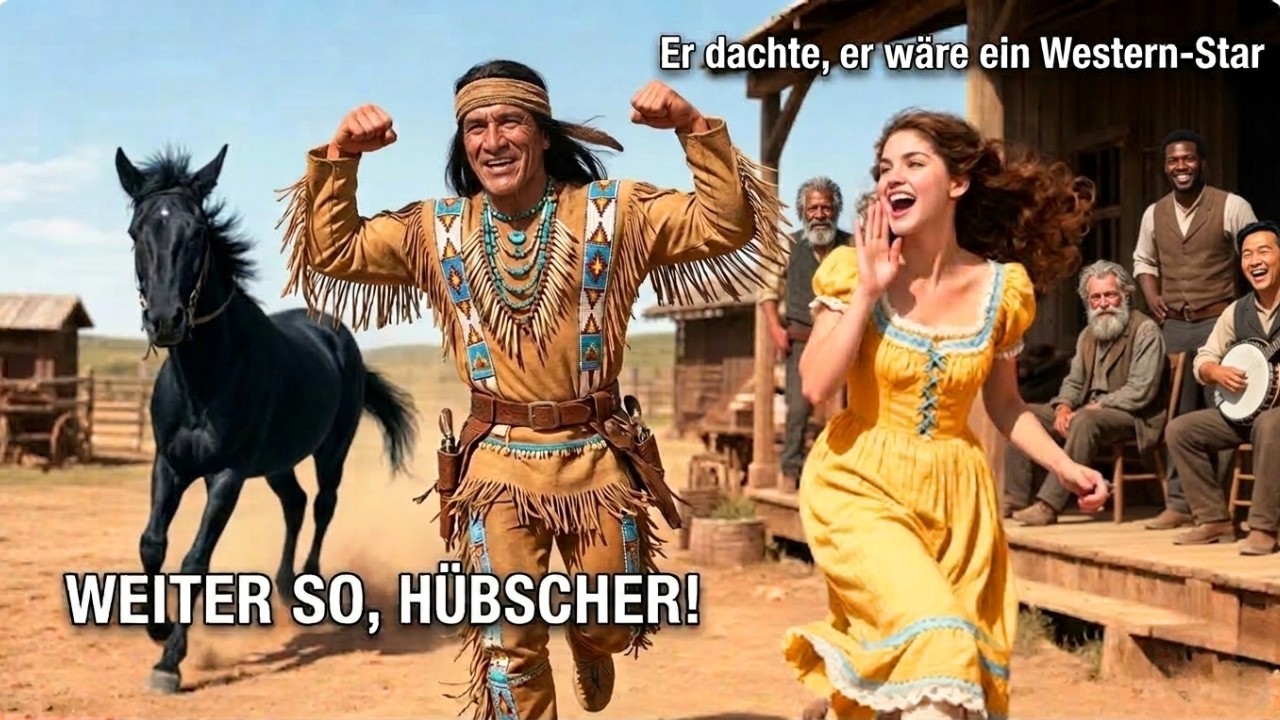 Weiter so, Hübscher! – Die junge Lady schrie, und der stolze Apache grinste wie ein Western-Star