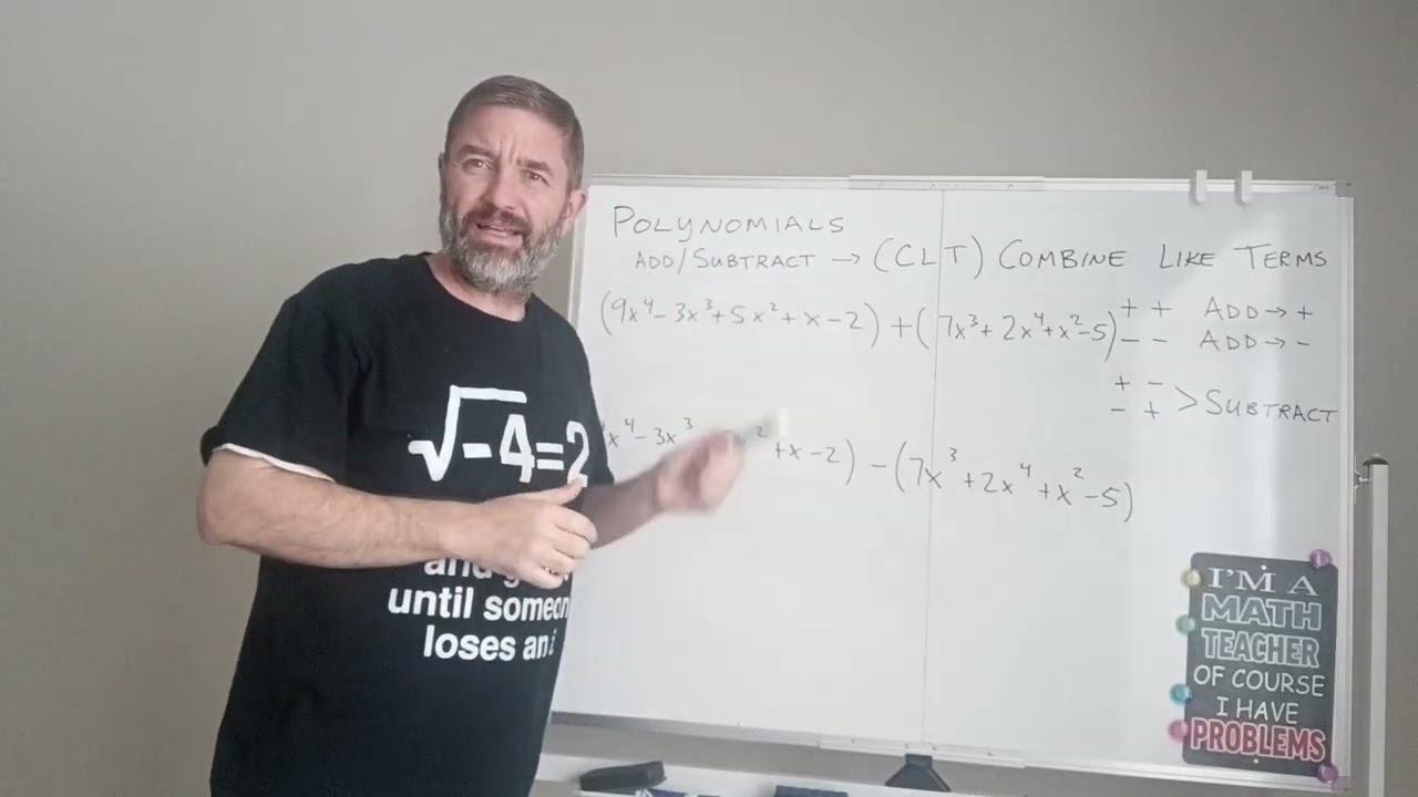 Adding and Subtracting Polynomials 