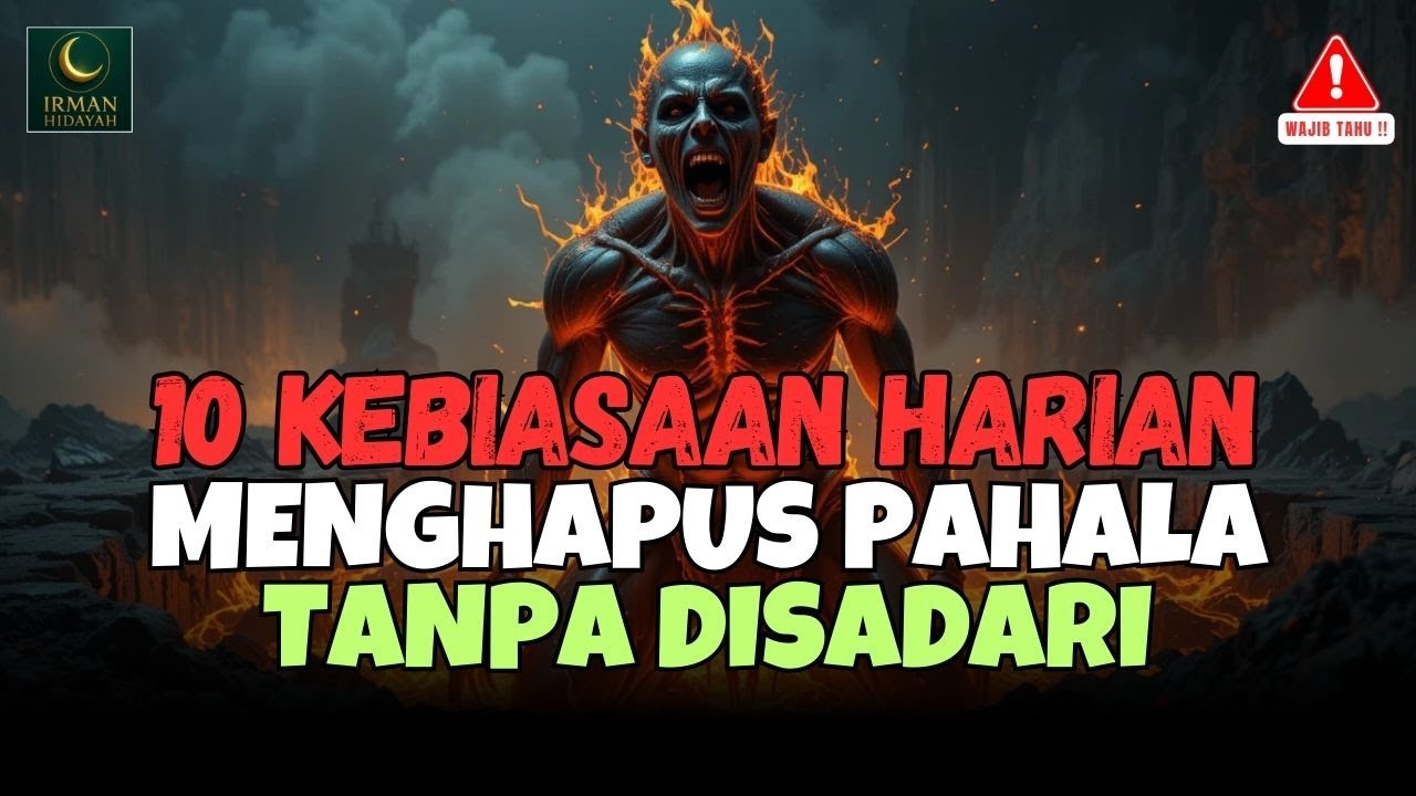 Hati-Hati 🔥🔥 10 Kebiasaan Ini Diam-Diam Menghapus Pahala Setiap Hari