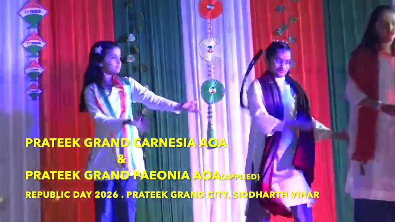 Group dance republic day prateek grand city