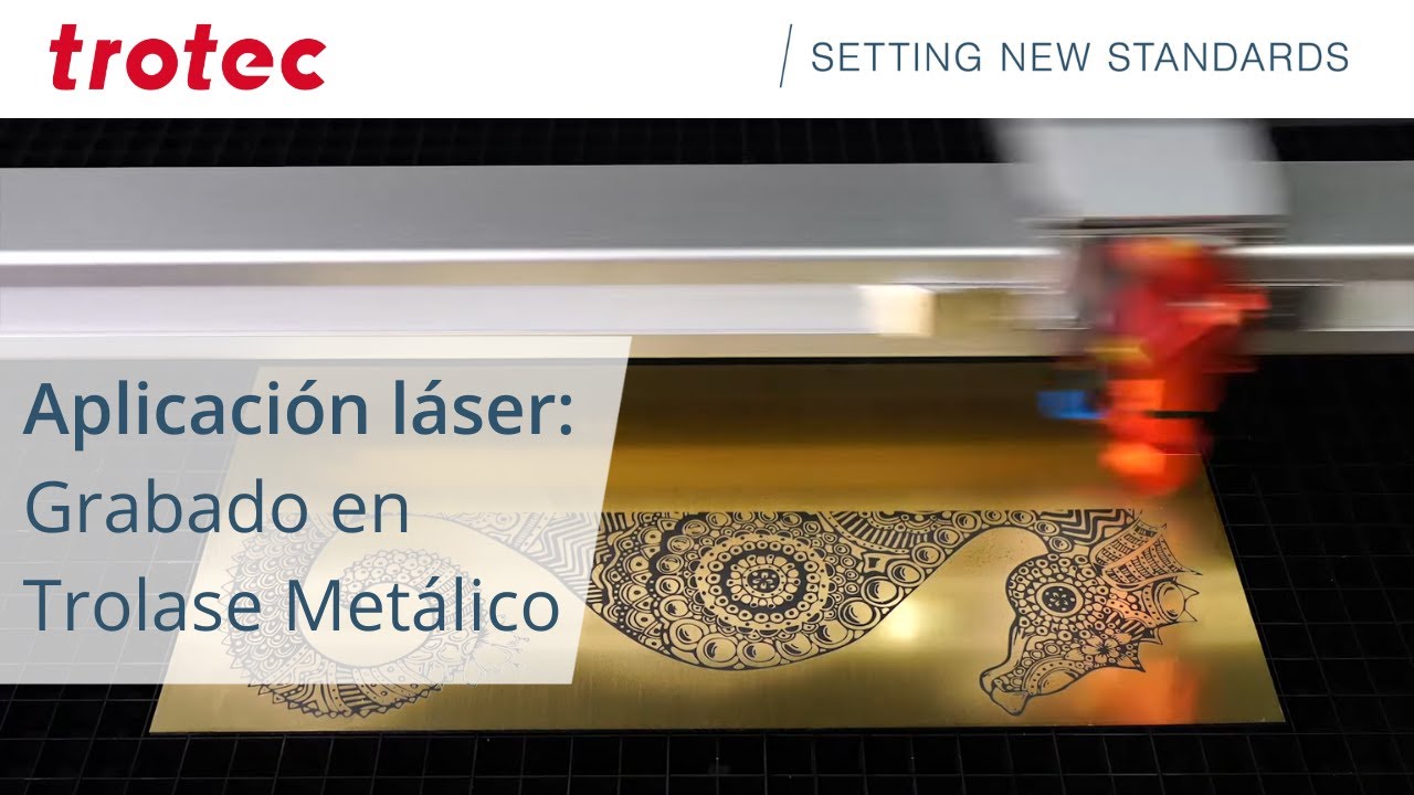 Aplicación: Grabado láser de caballito de mar en Trolase Metallic | Trotec Laser