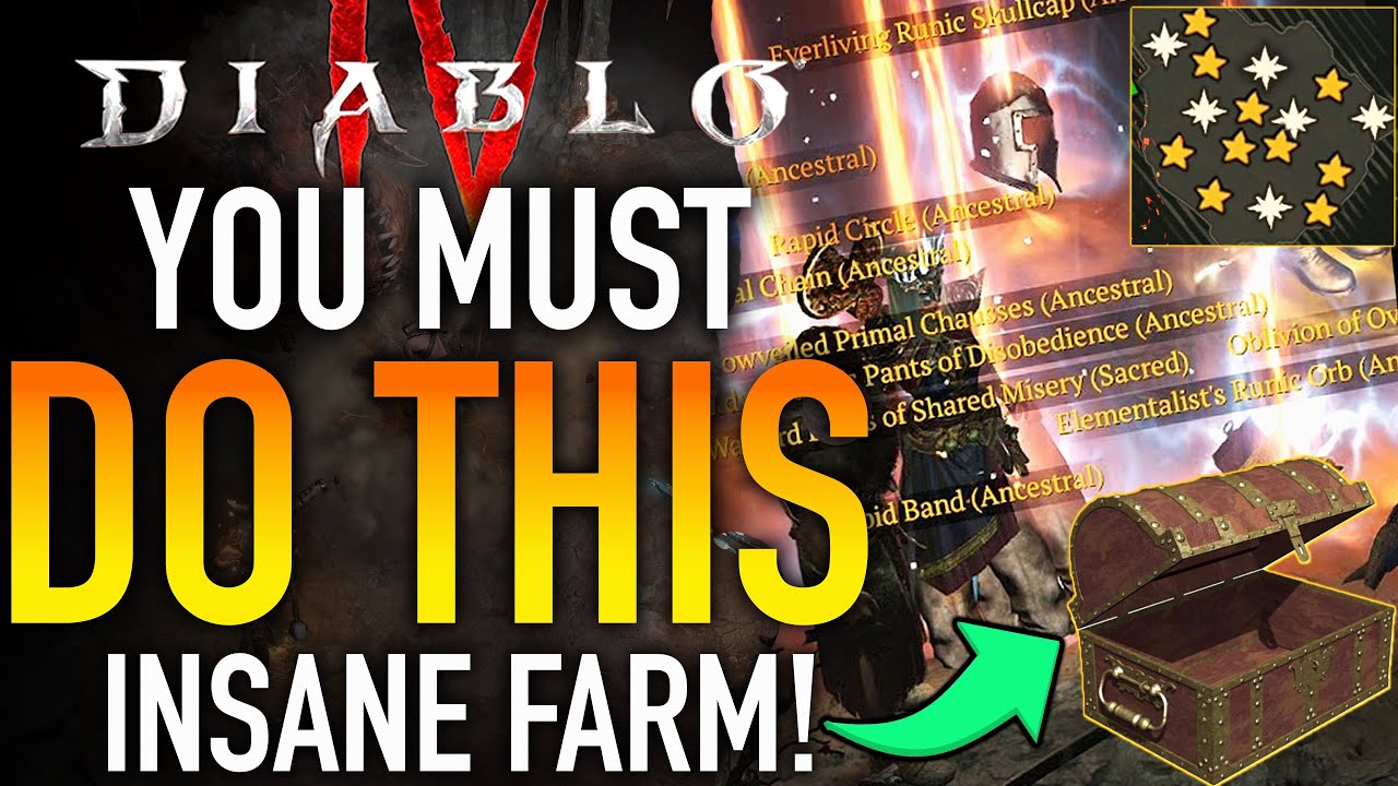 Diablo 4| New INSANE farm | Make MILLIONS In Couple Minutes | Legendary & XP ENDLESS FARM - Season 1