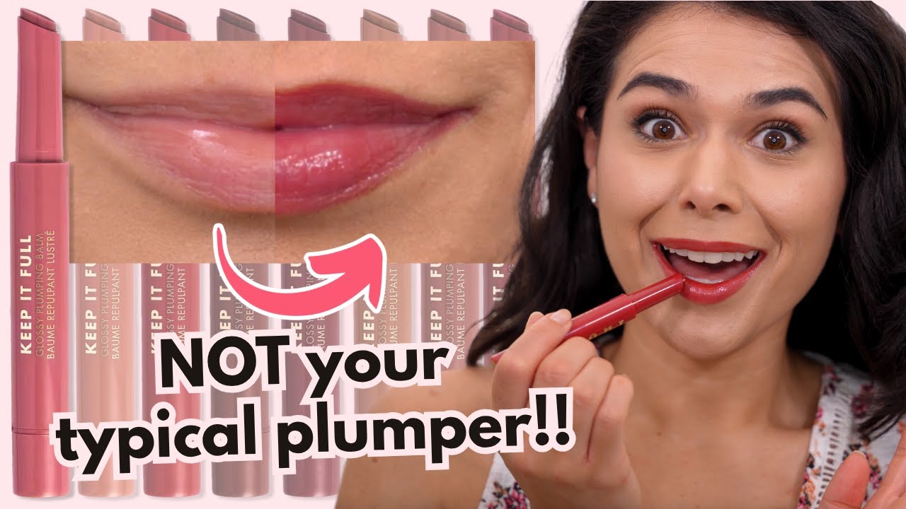 A lip plumper that *ACTUALLY* works!? Milani Keep It Full Glossy Plumping Balms Review