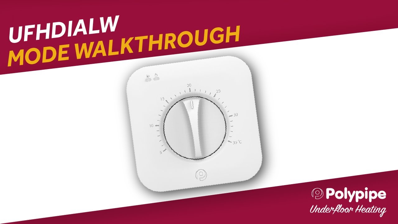 UFHDIALW | Mode Walkthrough | Polypipe Underfloor Heating Controls