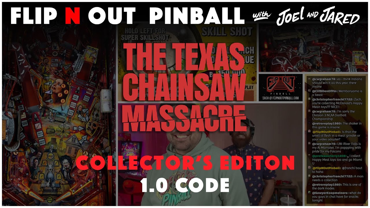 🔴LIVE - Texas Chainsaw Massacre Collector's Edition Pinball Machine!!