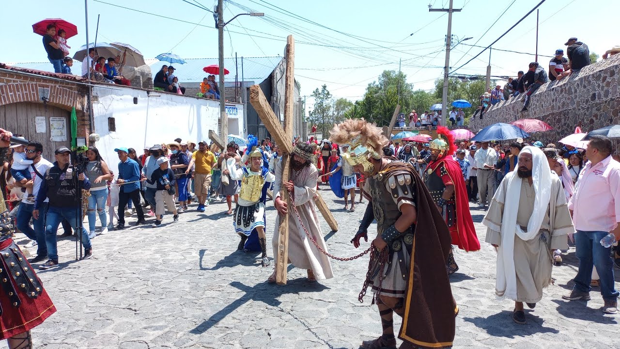 Semana Santa 2023, Viacrucis, San Miguel Coatlinchan