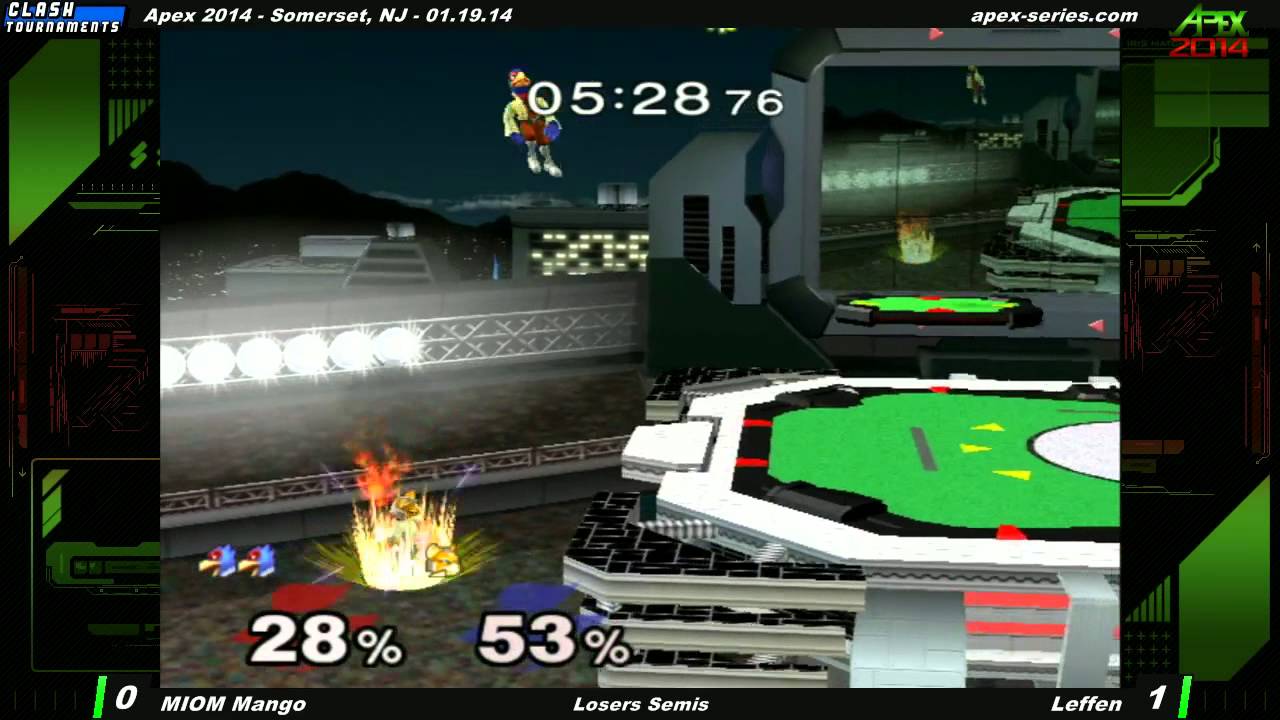 Apex 2014 - MIOM Mango vs Leffen - Losers Semis - SSBM - Japanese Commentary