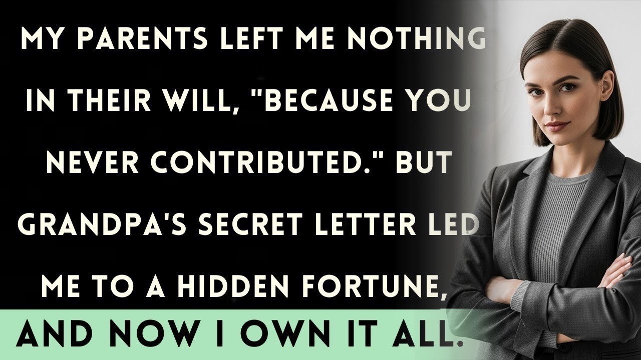 At The Will Reading, They Left Me Nothing. But Grandpa's Secret Changed Everything...