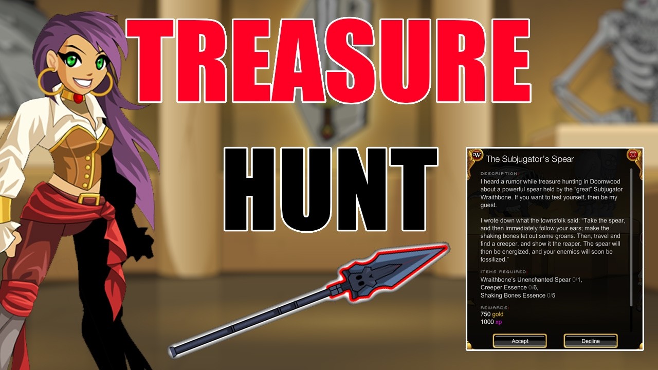 AQW Копьё Покорителя &mdash; Руководство по поиску сокровищ | /join museum Valencia Quests