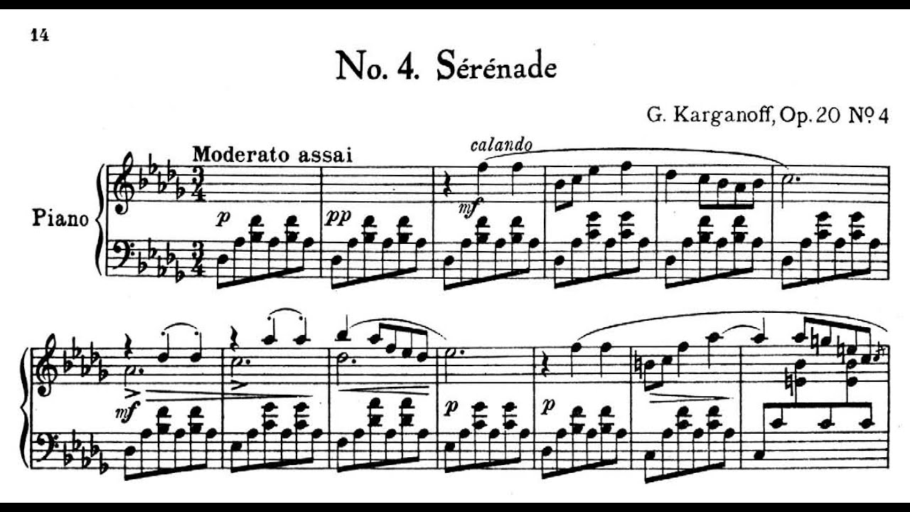 Genary Korganov | Sérénade, Op.20/4