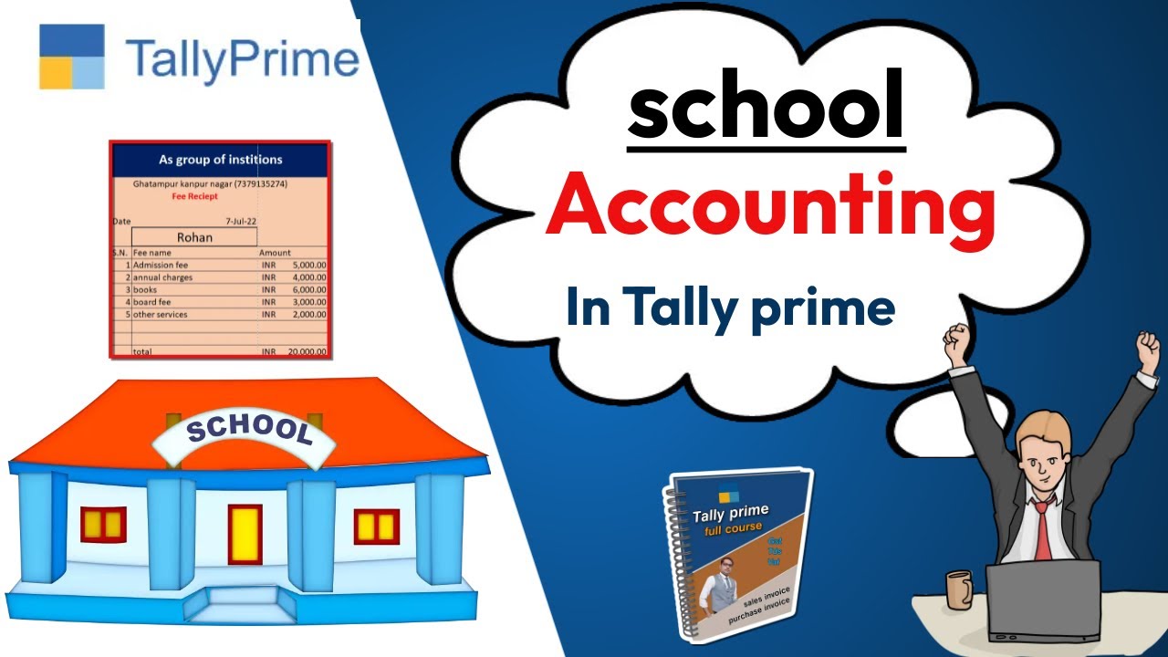 school accounting in tally | school accounting in tally prime ||