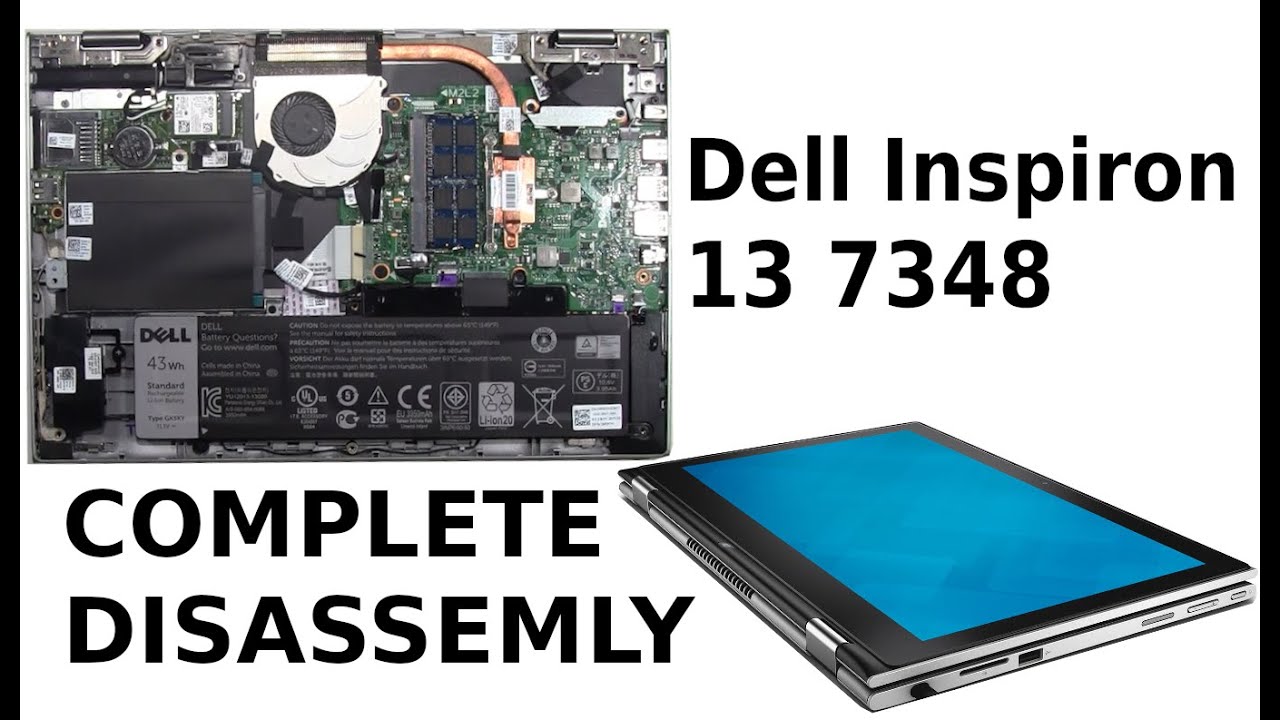 Dell Inspiron 13 7348 Take Apart Complete Diassemble
