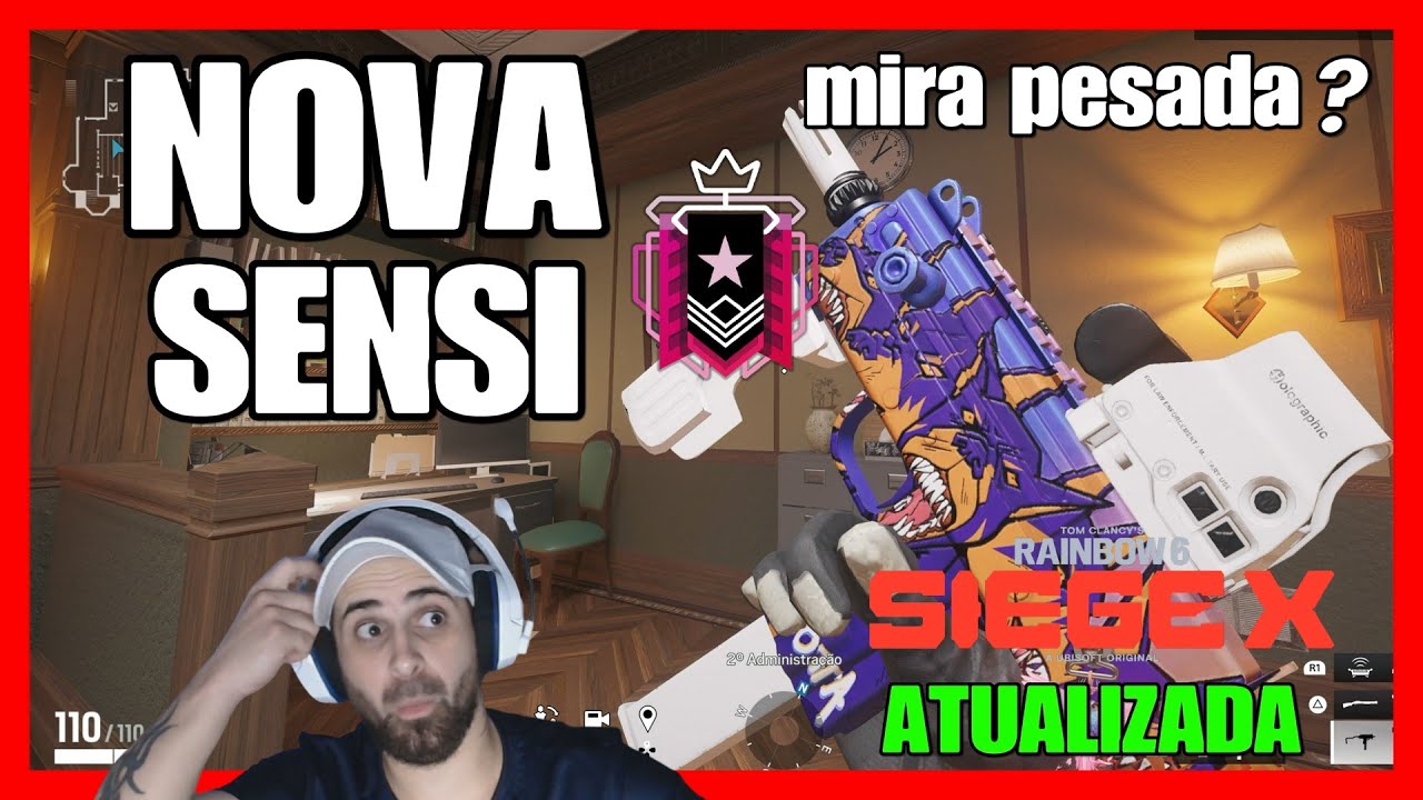 MELHOR SENSIBILIDADE E CONFIGURAÇOES R6 PS4 /PS5 /XBOX  RAINBOW SIX SIEGE