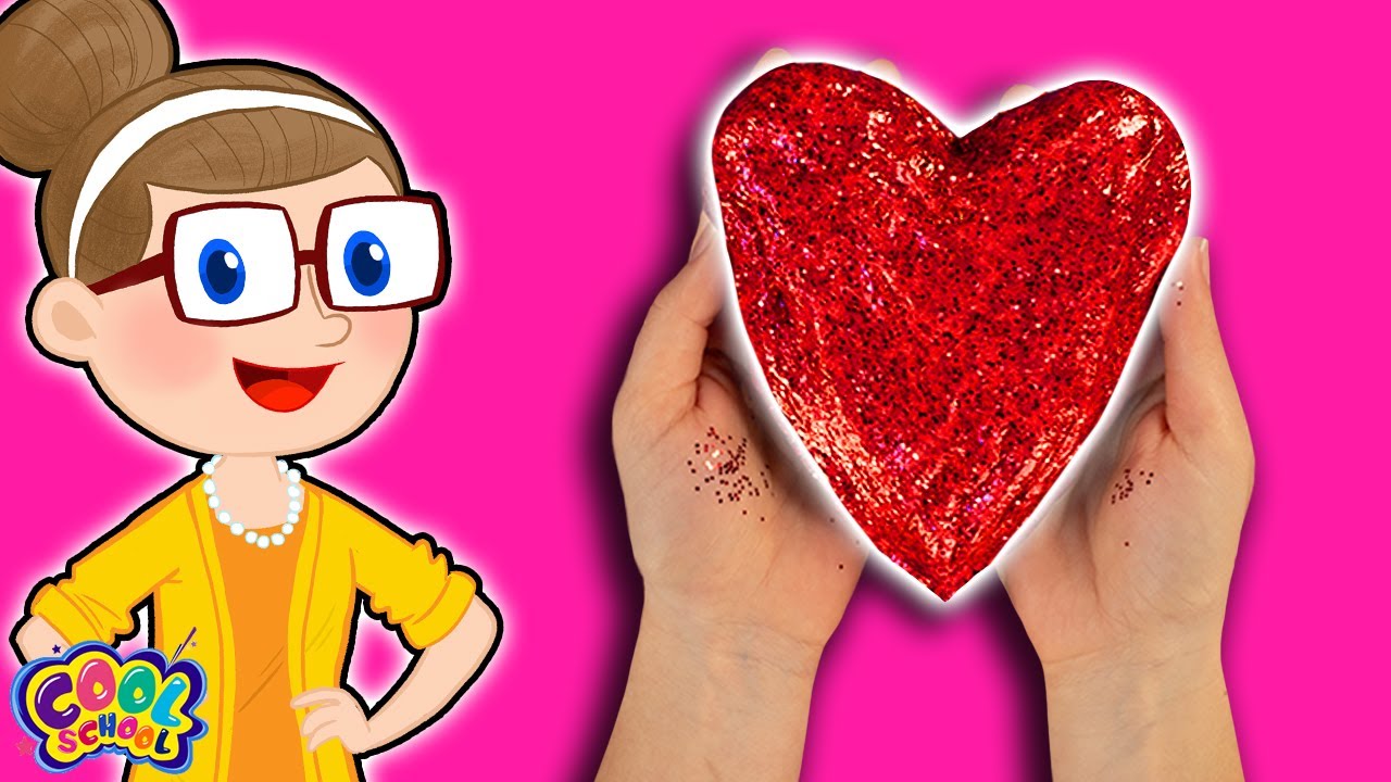 💚VALENTINES DAY SLIME💚Crafty Carol Slime 💚Crafts for Kids 💚 Cool School