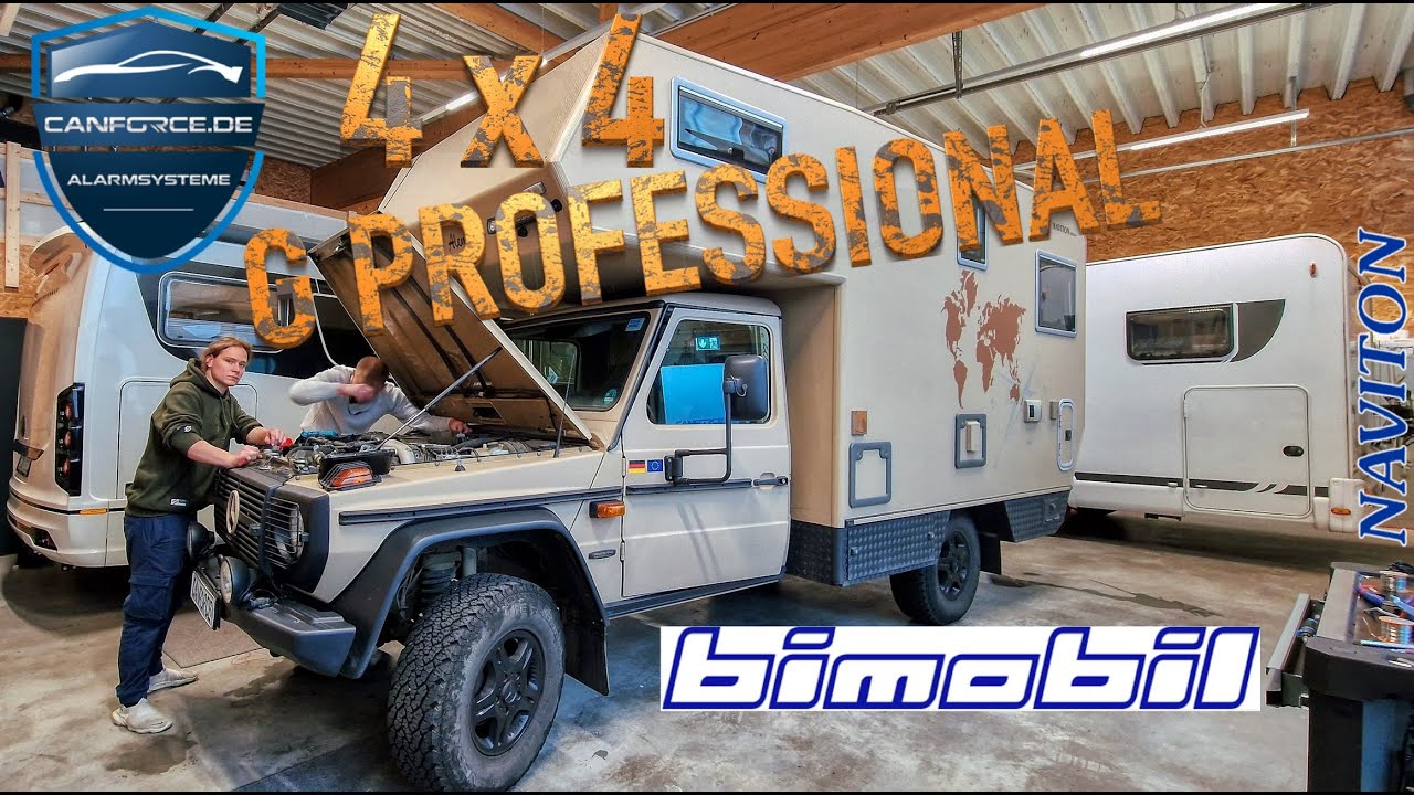 Bimobil 4x4 EXPEDITIONSFAHRZEUG: PANDORA ALARMANLAGE WOHNMOBIL MERCEDES G300 PROFESSIONAL WOHNKABINE