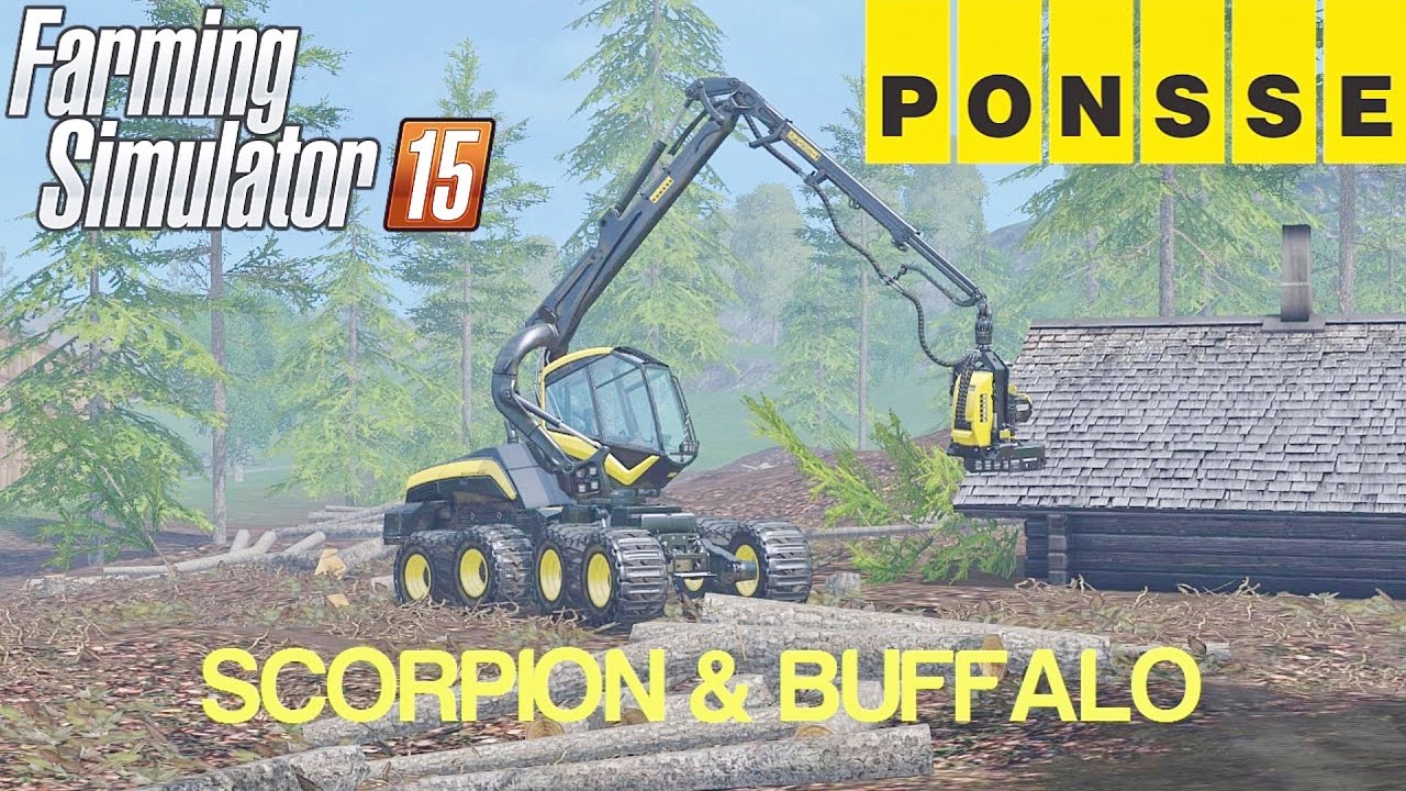 Farming Simulator 15 Ponsse Scorpion & Buffalo