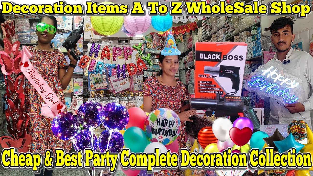 Cheap & Best Party Complete Decoration Collection and  Birthday Decoration Items Wholesale Shop