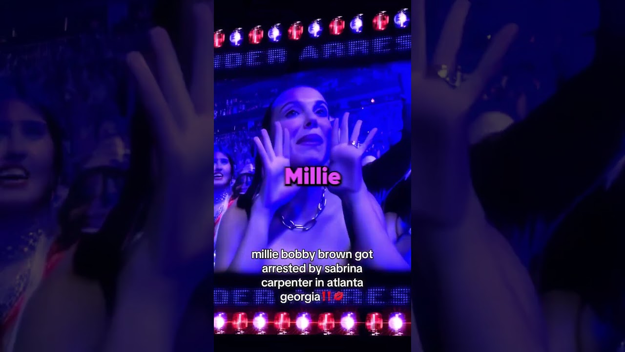 Милли Бобби Браун и Сабрина Карпентер 🥰