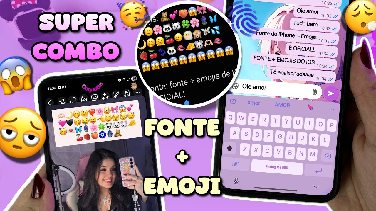 😱 É OFICIAL! COMO TER A FONTE DO iPHONE JUNTO COM OS EMOJIS iOS COM A ONE UI 8