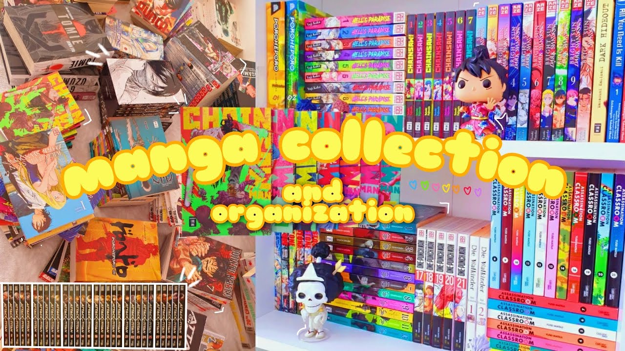 reorganizing my manga collection🧚🏻‍♀️