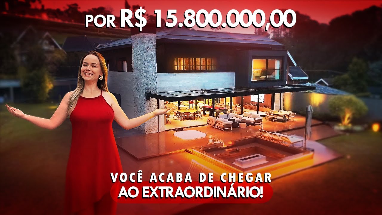 🍁 Obra-prima da arquitetura contemporânea, em bairro nobre e extremamente seguro de Campos do Jordão