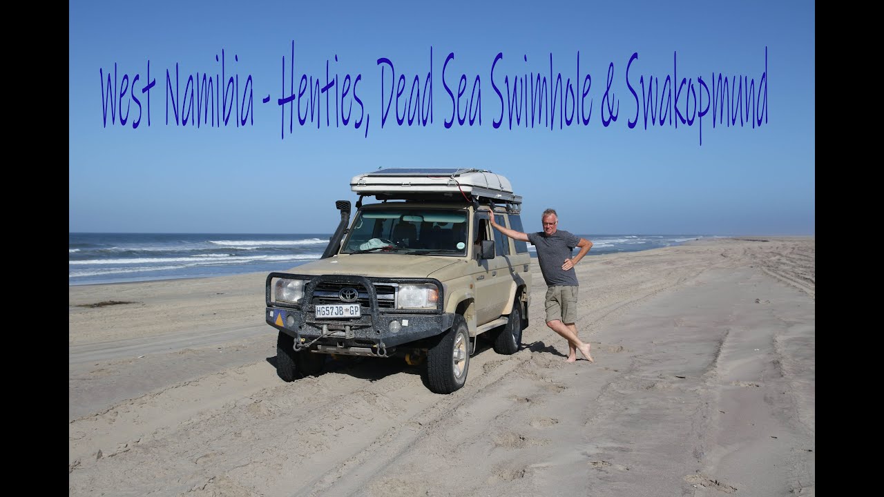 December 2021 Namibia part 21, Dead Sea swimhole,  Swakpmund on New Years Eve.