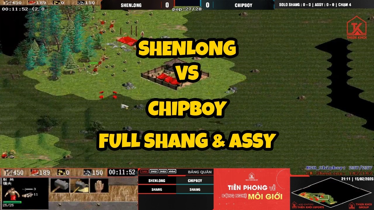 Shenlong vs Chipboy | Solo Shang & Assy | Ngày 15/02/2026