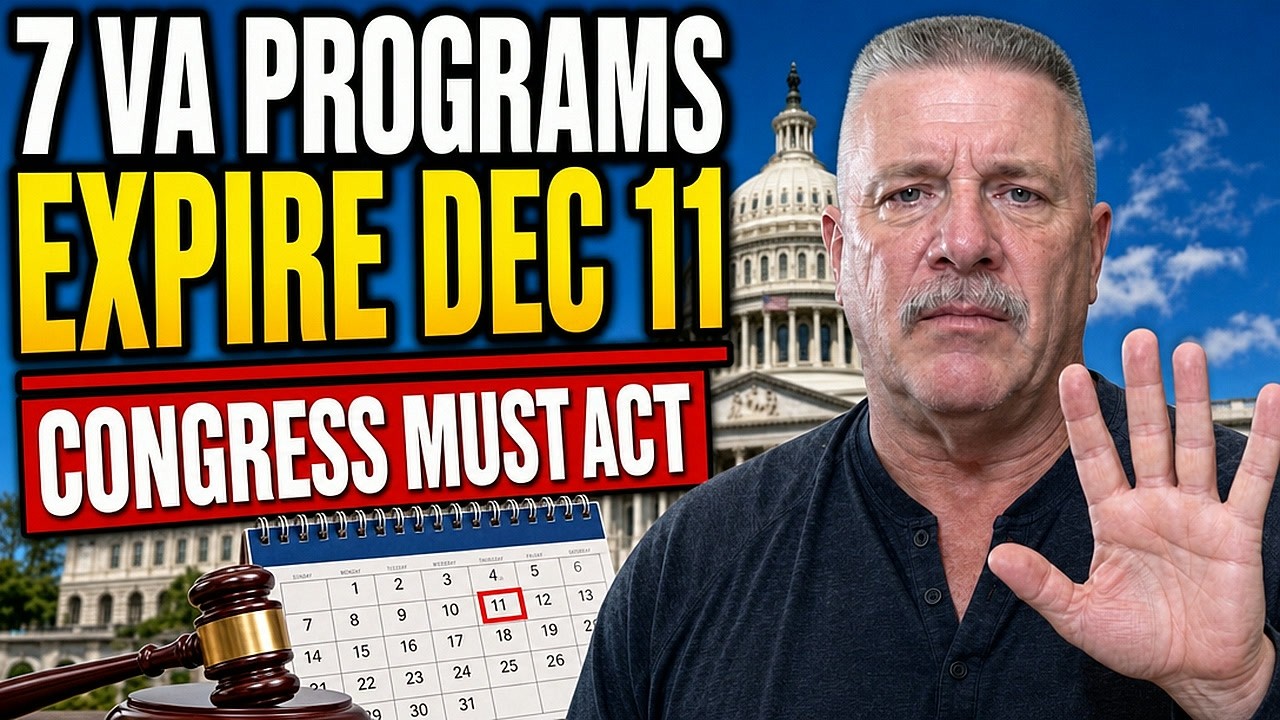 7 VA Programs Expire December 11 Unless Congress Acts - Most Never Check