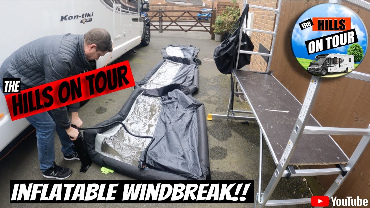 Opening & Then INFLATING Our New WINDBREAK From ALDI Before Our First Trip Out Of Lockdown