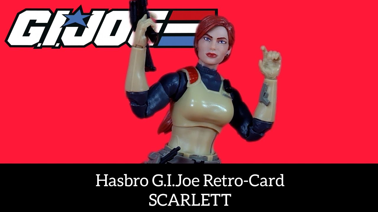HASBRO G.I.JOE RETRO-CARD Scarlett