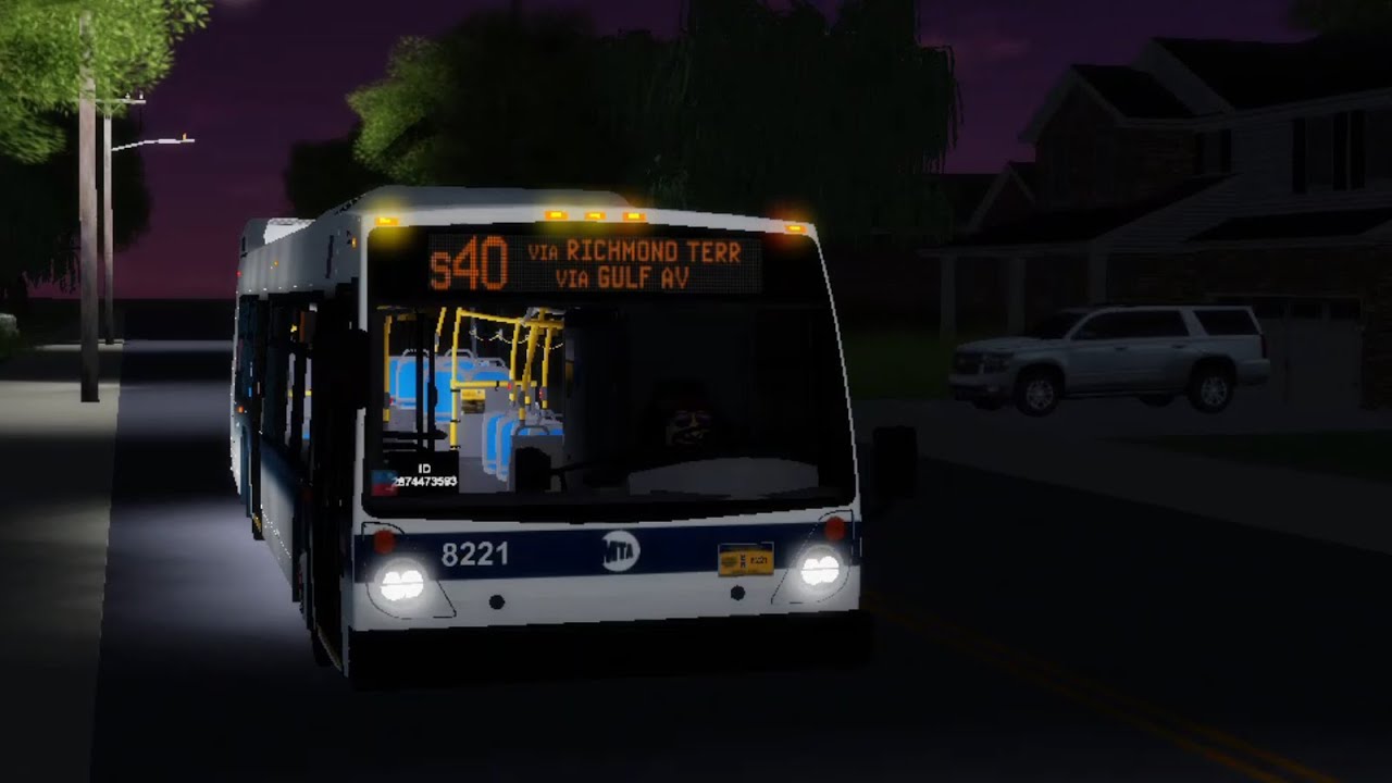MTA Roblox Busses | MTA bus #8221 on the new S40 route!