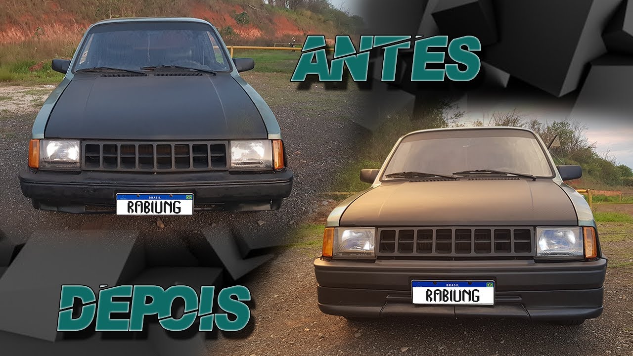 COMO TROCAR O PARACHOQUE E SAIA DO CHEVETTE (Spoiler)