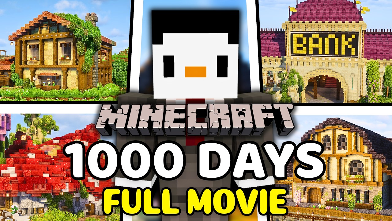 I Survived 1,000 Days in My NEW Minecraft Forever World [FULL MOVIE]