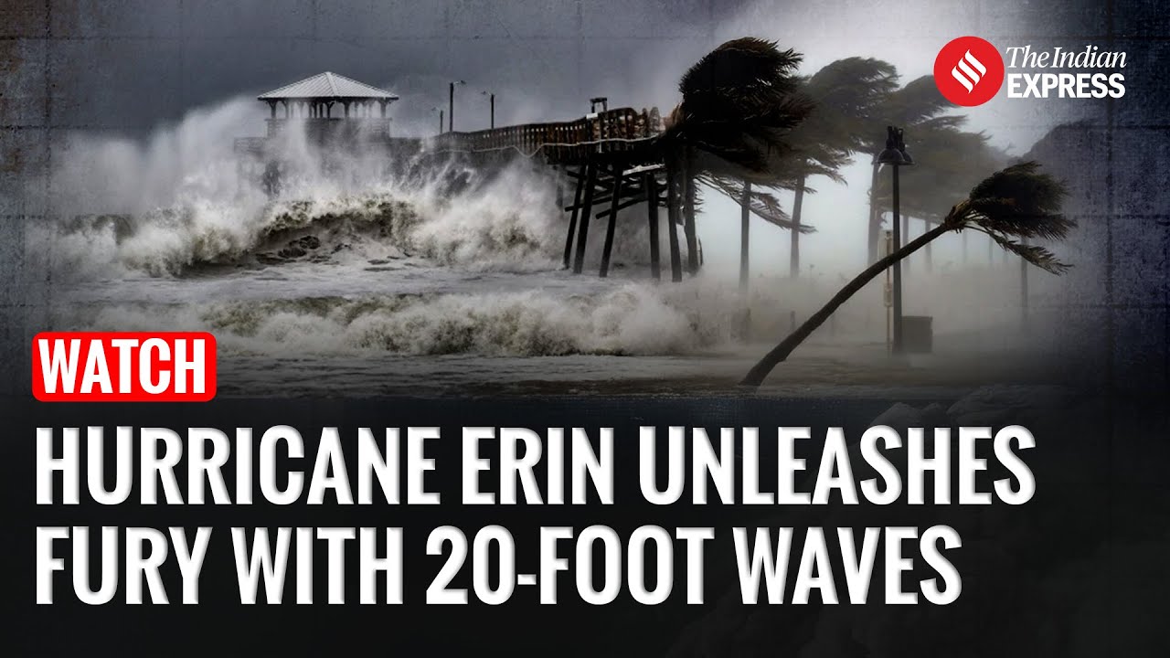 Hurricane Erin Roars Toward East Coast: Waves Tower 20 Feet High | Hurricane Erin Update