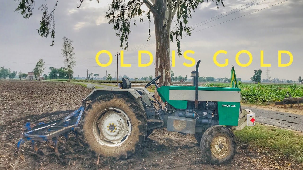 swaraj 735 pto old model 1984 full modified tractor swaraj 735 green colour old is gold tractor 🚜