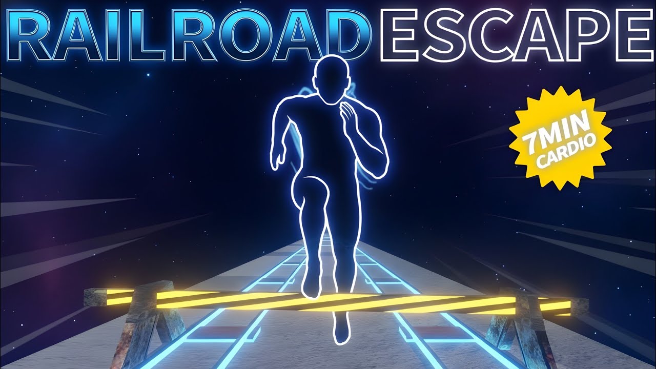 ESCAPE THE RAILROAD! ⚡ Immersive Run Cardio Warm-Up Challenge