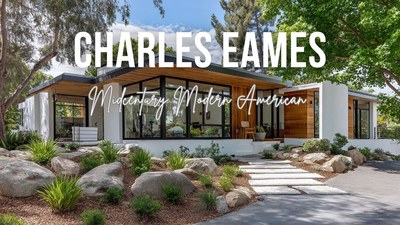 Charles and Ray Eames Inspired Midcentury Modern American Home Style