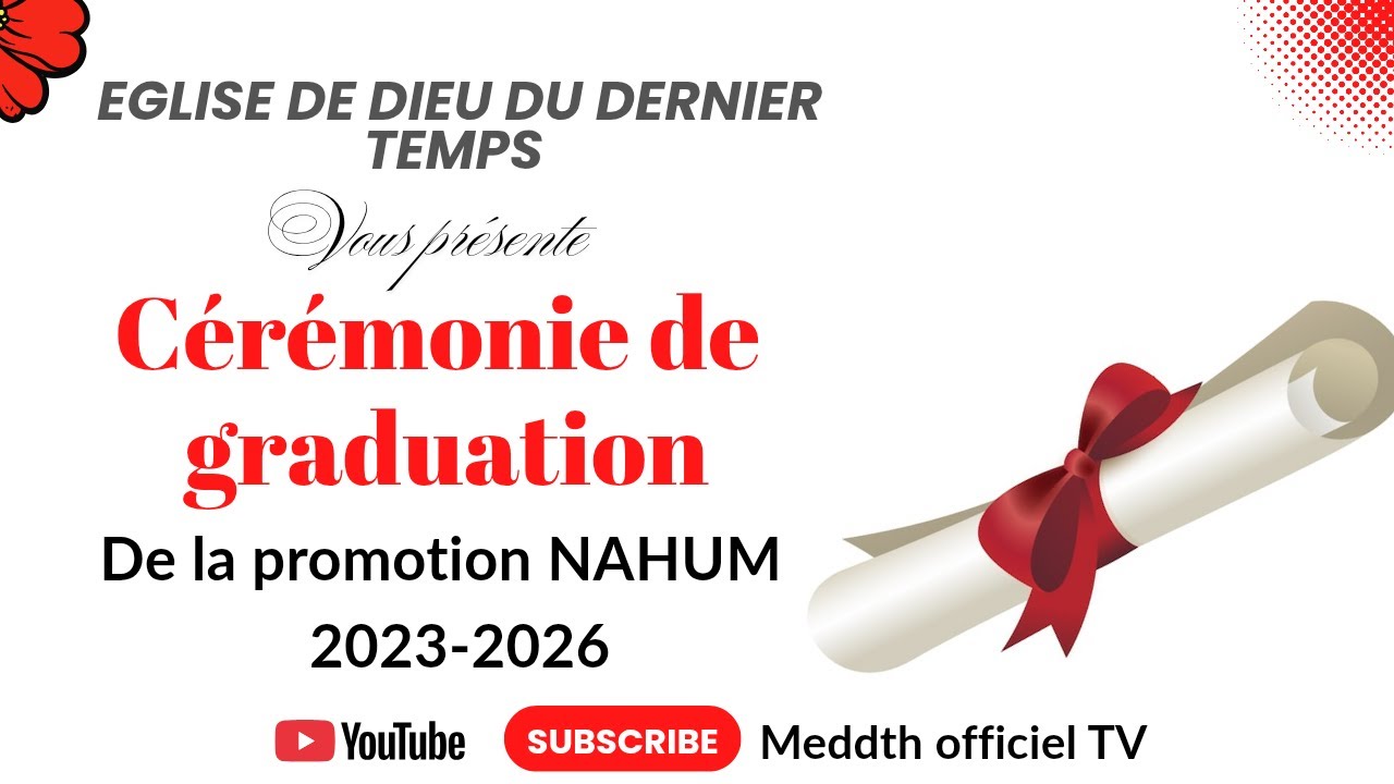 Cérémonie de graduation | EDDTH de Sarthe  | Dimanche 1 Février 2026