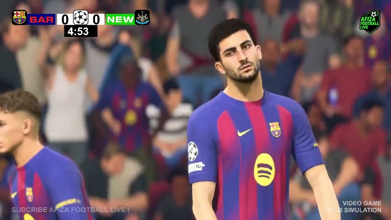 🔴 Barcelona vs Newcastle United LIVE Score Champions League 2025/26 & FC26 SIMULATION