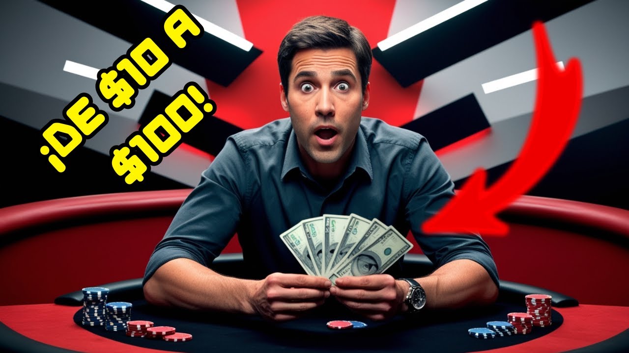Me DESAFÍAN  a convertir 10 en 100 jugando en #pokerbros #pokeronline #pokertips #spinandgo