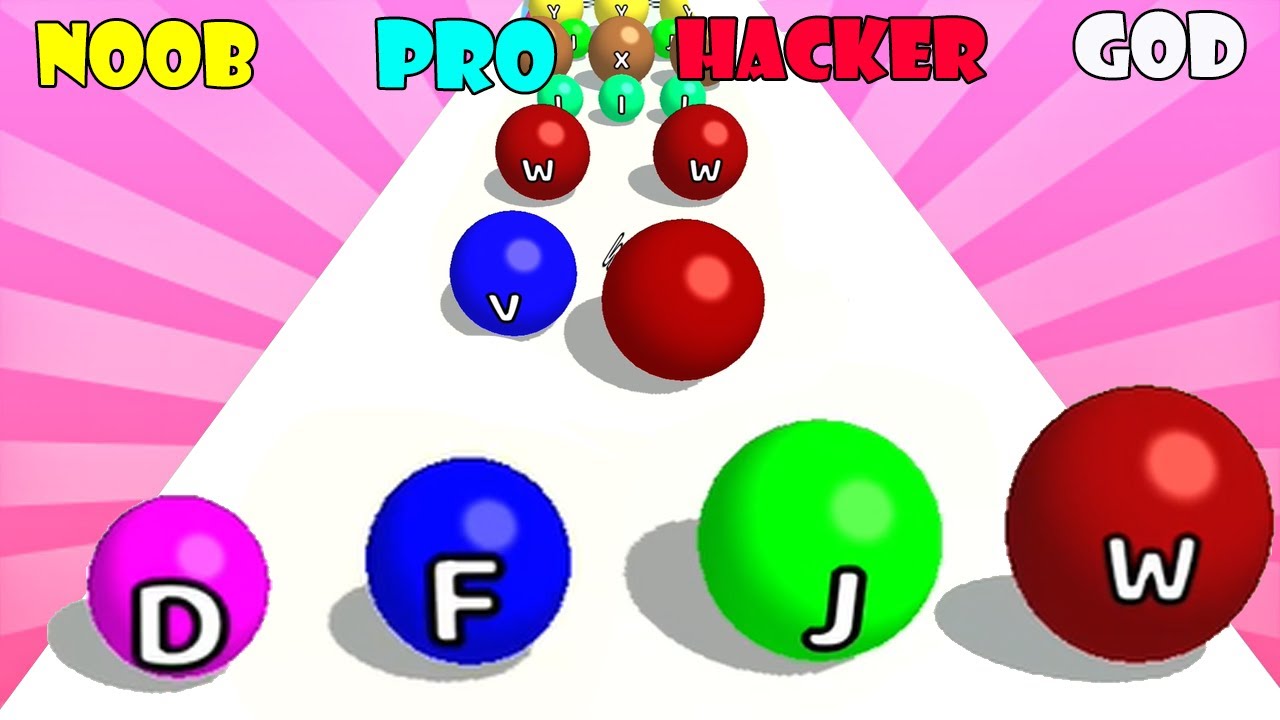 NOOB vs PRO vs HACKER vs GOD - A-Z Run