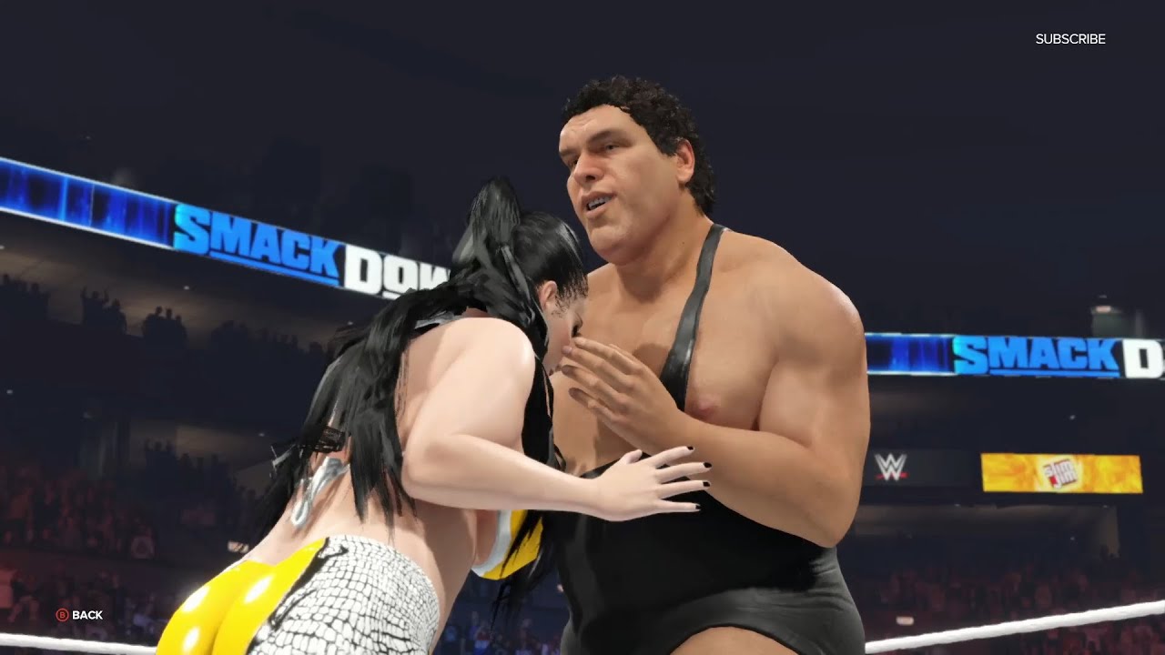 Andre The Giant VS Chyna Serious Fight In Smack Down WWE #trending #viral #wwe #viralvideo